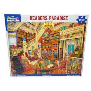 White Mountain "Readers Paradise" 1000 Pieces Jigsaw Puzzle #1244 Aimee Stewart